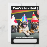 Speciale uitnodiging voor Pug-hond