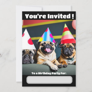 Speciale uitnodiging voor Pug-hond
