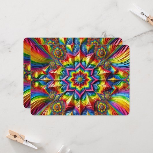 Speciale uitnodigingen met LGBTQ Design (Voorkant / Achterkant in situ)