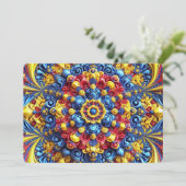 Speciale uitnodigingen met Roemeens Kleuren Design (Staand voorkant)