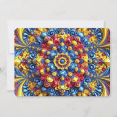 Speciale uitnodigingen met Roemeens Kleuren Design (Achterkant)