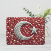 Speciale uitnodigingen met Turks Design (Staand voorkant)