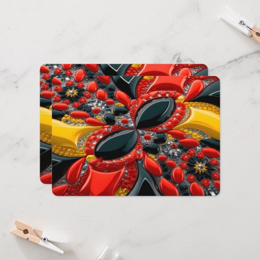 Speciale uitnodigingen voor Duitsland Design (Voorkant / Achterkant in situ)