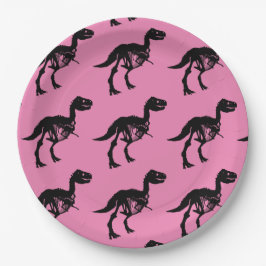 Speciale unieke dinosaurus skelet partij borden papieren bordje