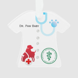 Speciale unisex Lab Coat Veterinarian Tree Ornament