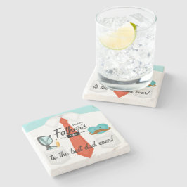 Speciale vaders dag groeten beste vader ooit stenen onderzetter