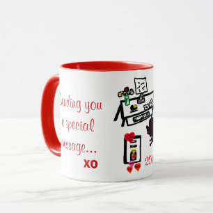 Speciale Valentijn Love Hearts Kantoor Desk Mok