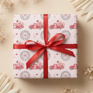 Speciale Valentijn voor levering Waterverf vrachtw Cadeaupapier