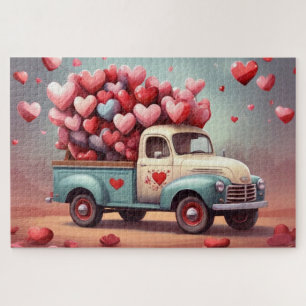 Speciale Valentijnsdag voor levering Legpuzzel