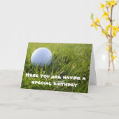 ** SPECIALE VERJAARDAG ** VOOR EEN "SPECIALE GOLFE KAART (Gele Bloem)