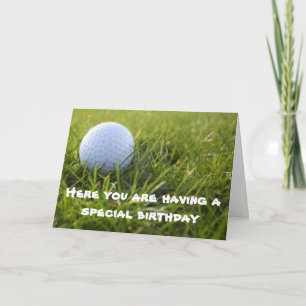 ** SPECIALE VERJAARDAG ** VOOR EEN "SPECIALE GOLFE KAART