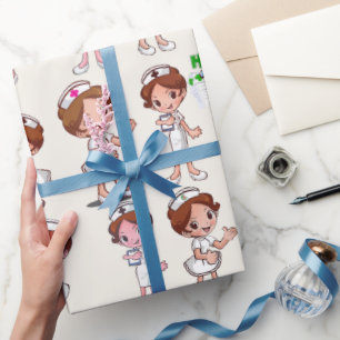 speciale verpleegster cadeaupapier