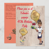 Speciale verrassing 40e verjaardag kaart (Voorkant / Achterkant)