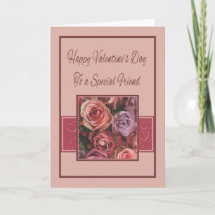 speciale vriend Happy Valentine's Day Rozen Feestdagen Kaart