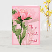 Speciale vriend kaart (Gele Bloem)