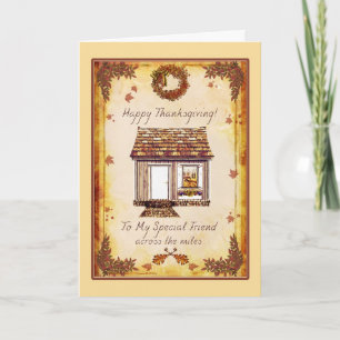 Speciale vriend Thanksgiving op de kaart van Miles