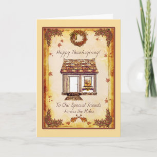 Speciale vrienden Thanksgiving op de Miles-kaart Feestdagen Kaart