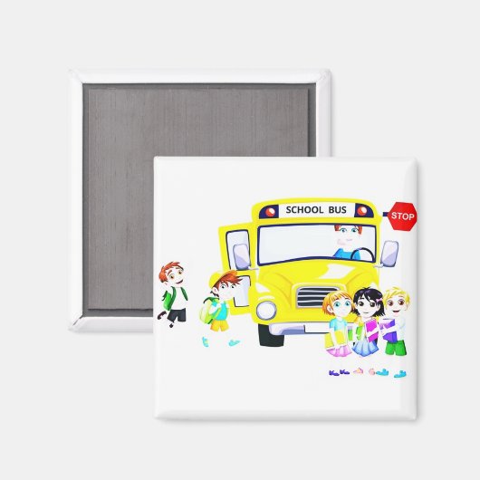 SPECIALE "VROUW BUS DRIVER" MAGNEET (Voorkant / Achterkant)