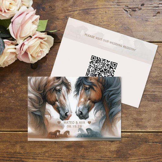 Speciale Wedding QR Code Enclosure Kaart