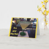 SPECIALE WENSEN EN TOAST ***VERJAARDAG VAN DE VADE KAART (Gele Bloem)