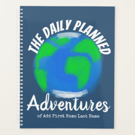 Speciale wereld gemaakt met stripstijl planner