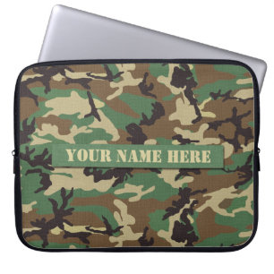 Speciale Woodland Camouflage Laptophoes Laptop Sleeve