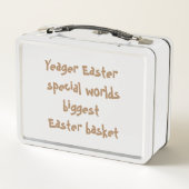 Speciale Yeager-paaswereld met de grootste paasman (Achterkant)