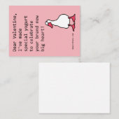 Speciale yoghurt Duck - AI Weirdness Valentijn Informatiekaartje (Voorkant / Achterkant)