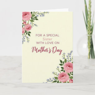 Speciale Zuster Liefde Moederdag Kaart