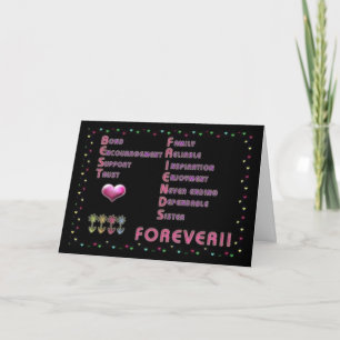 ** SPECIALE ZUSTER ** "UW VERJAARDAG" SPECIALE DAG KAART