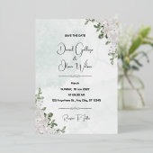 Spécialement Faire-part de mariage à motifs florau (Debout devant)