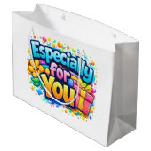 Spécialement pour vous – Joli design de sac cadeau (Dos Angle)