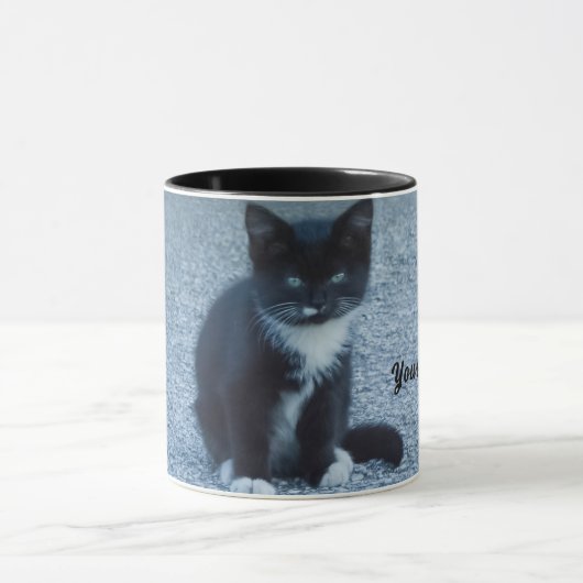 Specialiseer Tuxedo black en white kitten Mok (Midden)