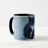 Specialiseer Tuxedo black en white kitten Mok (Voorkant links)