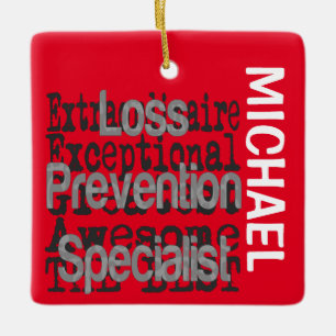 Specialist bij de verliespreventie, extraordinaire keramisch ornament