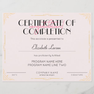 Specialist in Beauty Certificaat van Voltooiing