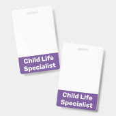 Specialist Kinderbegeleiding Badge (Voor- en achterkant)