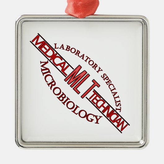 SPECIALIST LAB MLT MICROBIOLOGIE MEDISCH LAB TECH METALEN ORNAMENT (Voorkant)