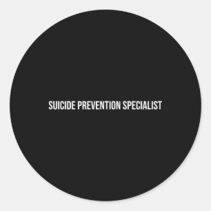 Specialist Suïcidepreventie Geestelijke Gezondheid Ronde Sticker
