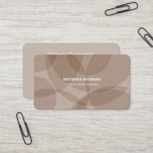 Specialist voor interieurontwerp visitekaartje