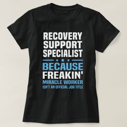 Specialist voor Recovery Support T-shirt (Design voorkant)