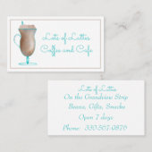 Spécialité Café Boire Café Café Carte de visite (Devant / Derrière)