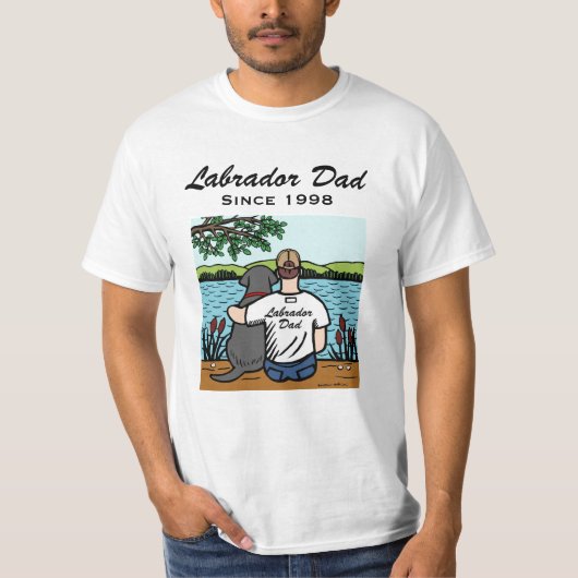 Specialized Black Labrador and Dad 2 T-shirt (Voorkant)
