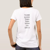 Specialized Blessed Nana Grandchildren names T-shirt (Achterkant)
