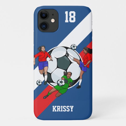 Specialized Girls Soccer Designer Case-Mate iPhone Case (Achterkant)