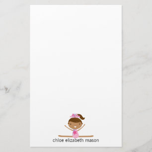 Specialized Girly Gymnastics Stationery Briefpapier