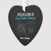 Specializing in Long Distance Hookups Funny Tech Ornament (voorkant)