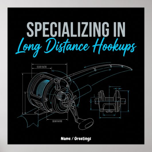 Specializing in Long Distance Hookups Funny Tech Poster (Voorkant)