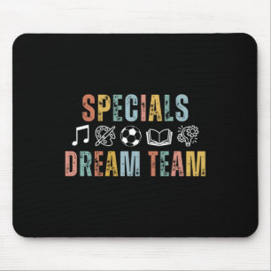 Specials Droom Team Leraar Byck Naar School Kunst Muismat