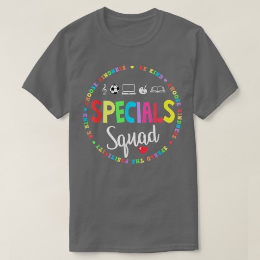 Specials Squad Teacher TRIBE Team terug naar prima T-shirt (Design voorkant)